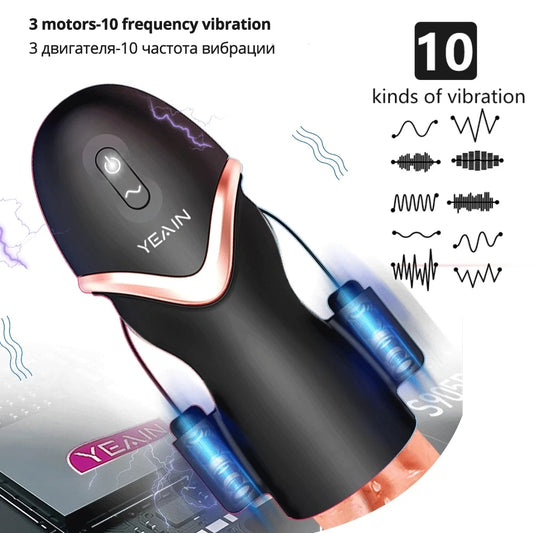 YEAIN Three-motor Vibration Glans exercise penis delay trainer